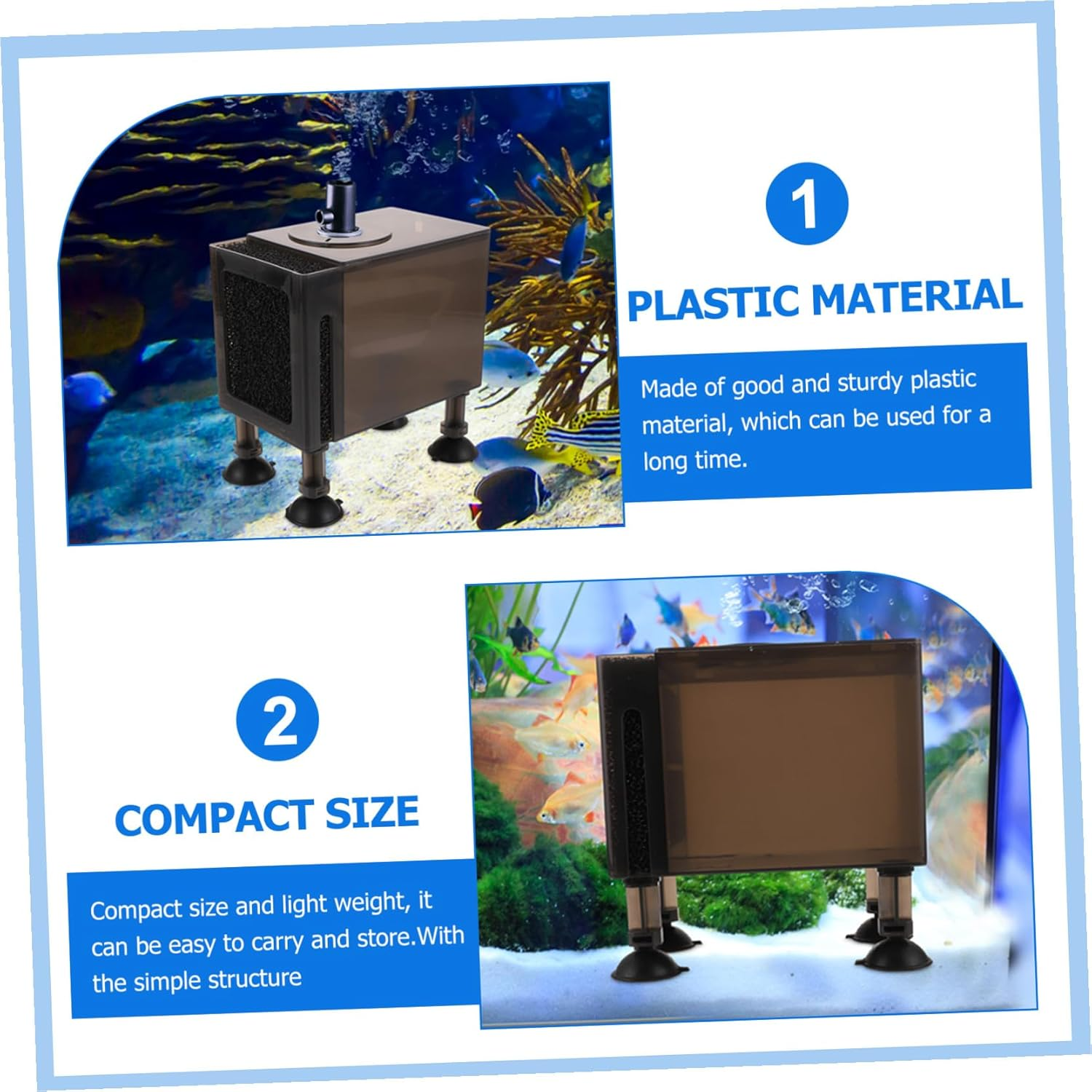 Garneck Plastic Pump Case with High Foot Nails Aquarium Supply Container for Outdoor Submersible Water Pump Protection Sturdy Household Accessory Box image number 5