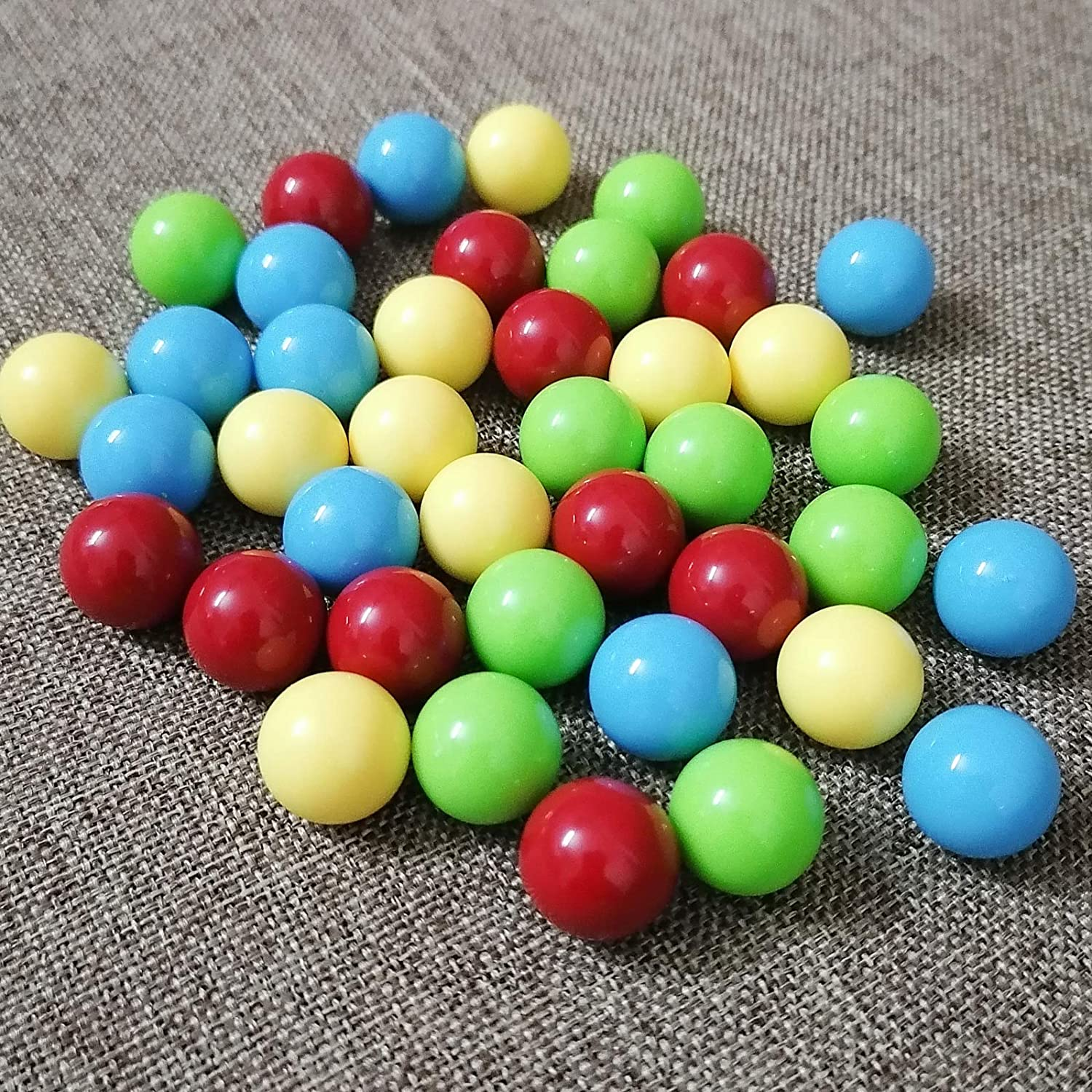 Hotusi 40Pcs Game Replacement Marbles Balls Compatible with Hungry Hungry Hippos-14Mm(4 Colors) image number 2