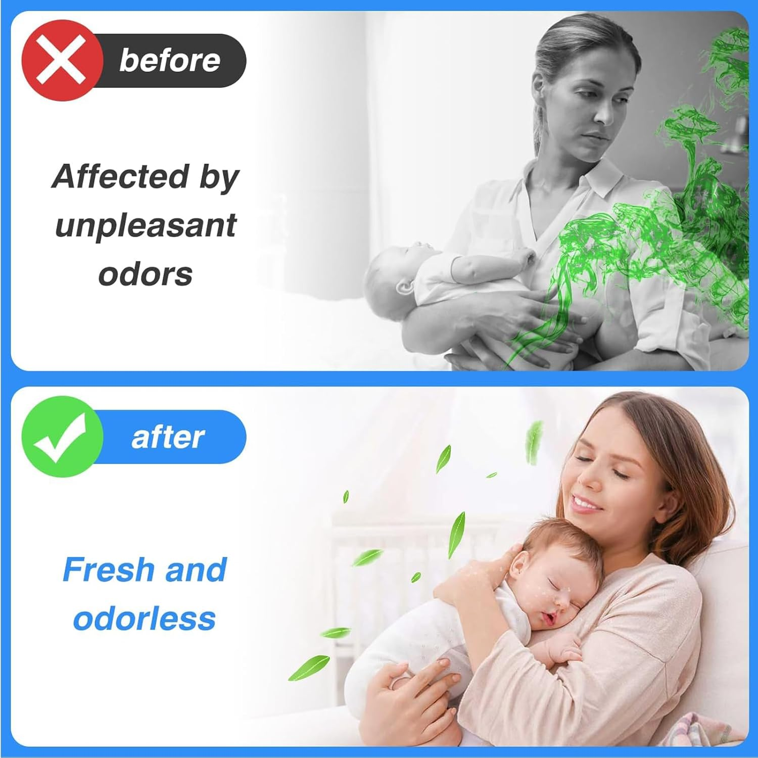 6 Pack Nappy Bin Refills,Smellproof,Each Bag 4.5M Long, Hold Upto 290 Nappies,Refill Bags,Diaper Bin Pail Disposal Bags,Compatible with Various Refill Cassettes,Twist & Click image number 4