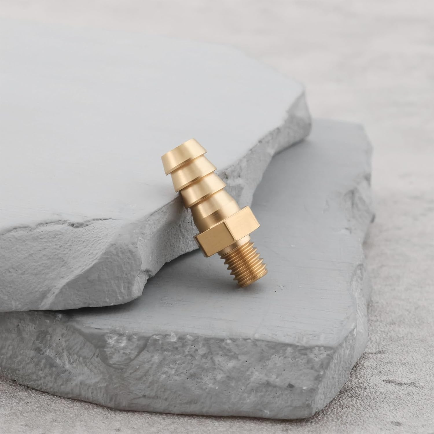 VGOL 4Pcs M5X0.8 6Mm Brass Barb Hose Tail Connector for Pond Pool Hose Pipe