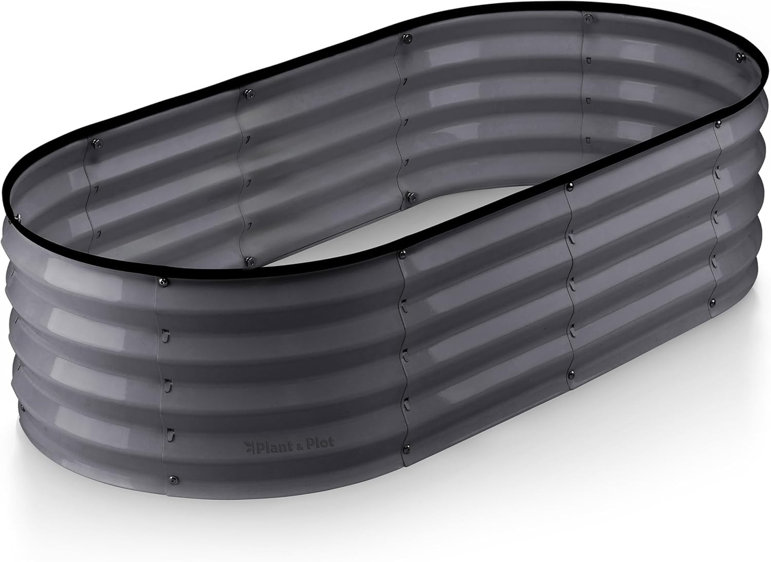 Galvanized Raised Garden Bed Outdoor // 4&times;2&times;1 Ft Planter Boxes Raised Beds for Outdoor Plants, Vegetables, Gardening // Large Metal Raised Garden Bed Kit (Silver) // Patent Pending Tool-Free Assembly