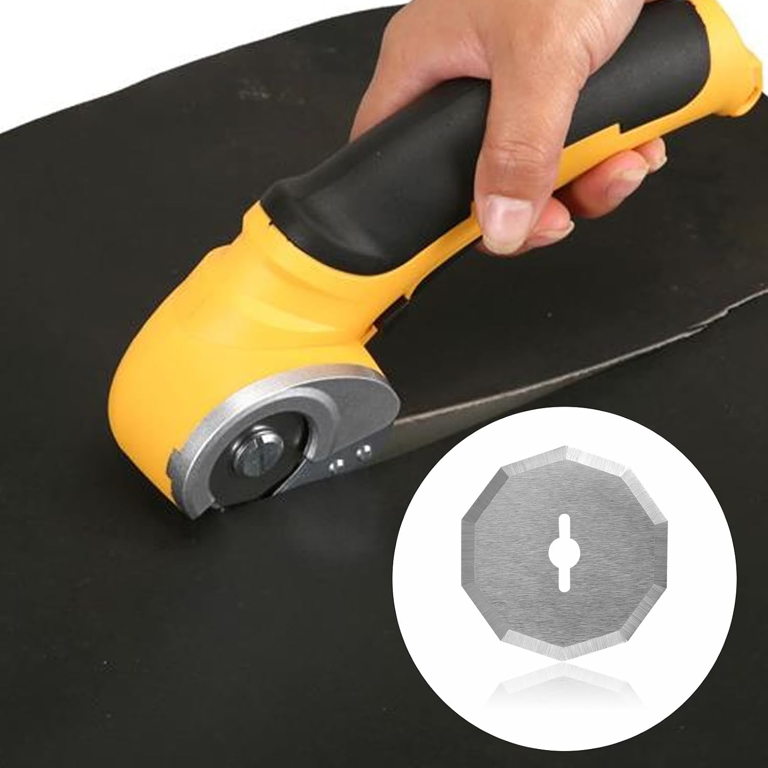 4Pcs Rotary Cutting Blades, Replacement Rotary Knives for Fabric Quilting Sewing Crafts, Compatible with Worx WX082L 4V Zipsnip Electric Scissors Fits RC2600K RC2601 RC2602 WX080L image number 6