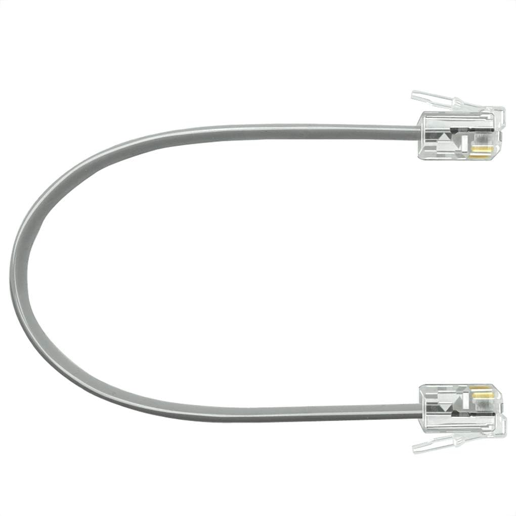 NECABLES Phone Cord 15 Ft Telephone Cord Phone Line Cord RJ11 6P4C Male to Male for Landline Phone and Fax - 15 Feet