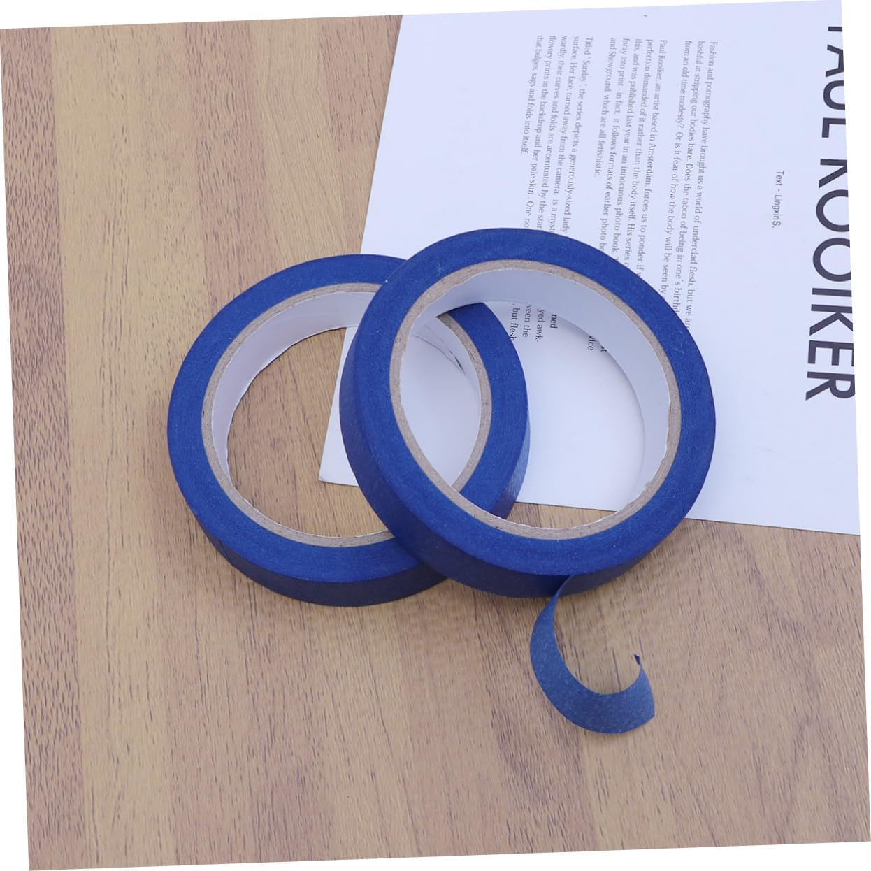 SEWACC 6Pcs High Temperature Resistant Rubber Color Separation Mark Tape Masking Tape for Painting Use Easy Application Uv Resistant Textured Paper image number 2