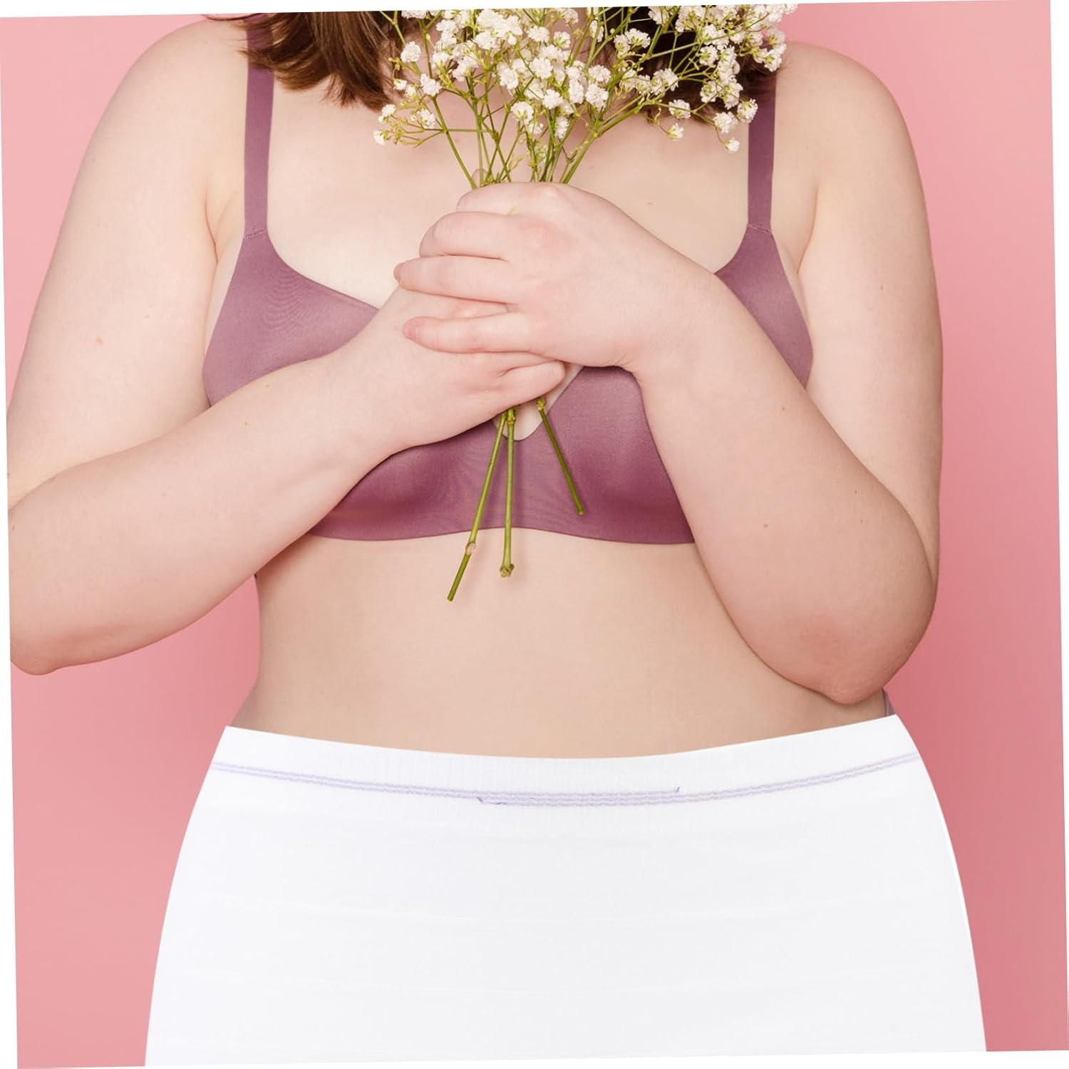 Healeved 2Pcs Disposable Maternity Underwear Soft Breathable Pregnant Women Panties Elastic Comfortable Skin-Friendly Disposable Pants for Pregnancy Care XXL White image number 1