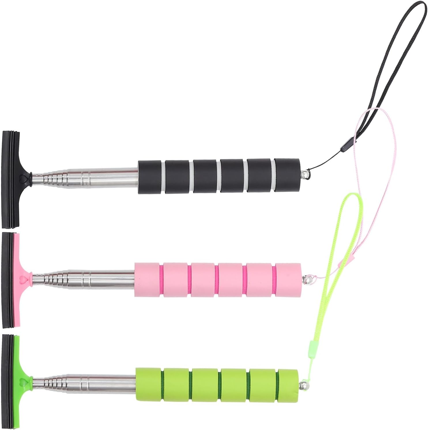 HAPINARY 3Pcs Retractable Car Rearview Mirror Squeegee Window Cleaner Set for Windscreen and Mirror Cleaning, Portable Mini Car Windshield Wiper Tool for Automotive Exterior Care image number 6