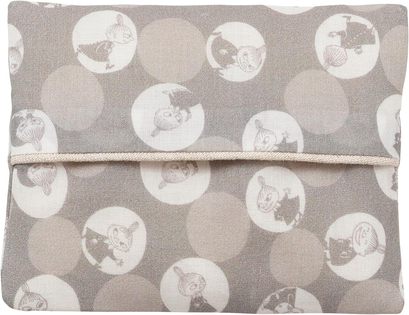 Quarter Report (Moomin) Moomin Pocket Tissue Case, Cloth Mobile Phone, Various Forest Cloud, Approx. W 4.9 X H 3.7 Inches (12.5 X 9.5 Cm), Made in Japan
