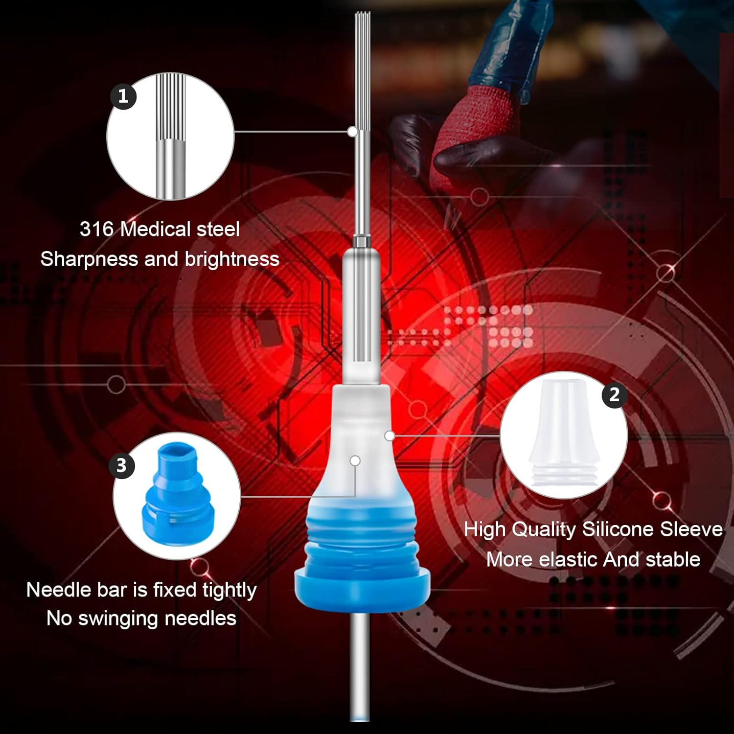 40Pcs Mix Liners Shaders #12 3RL 5RL 7RS 9RS image number 3
