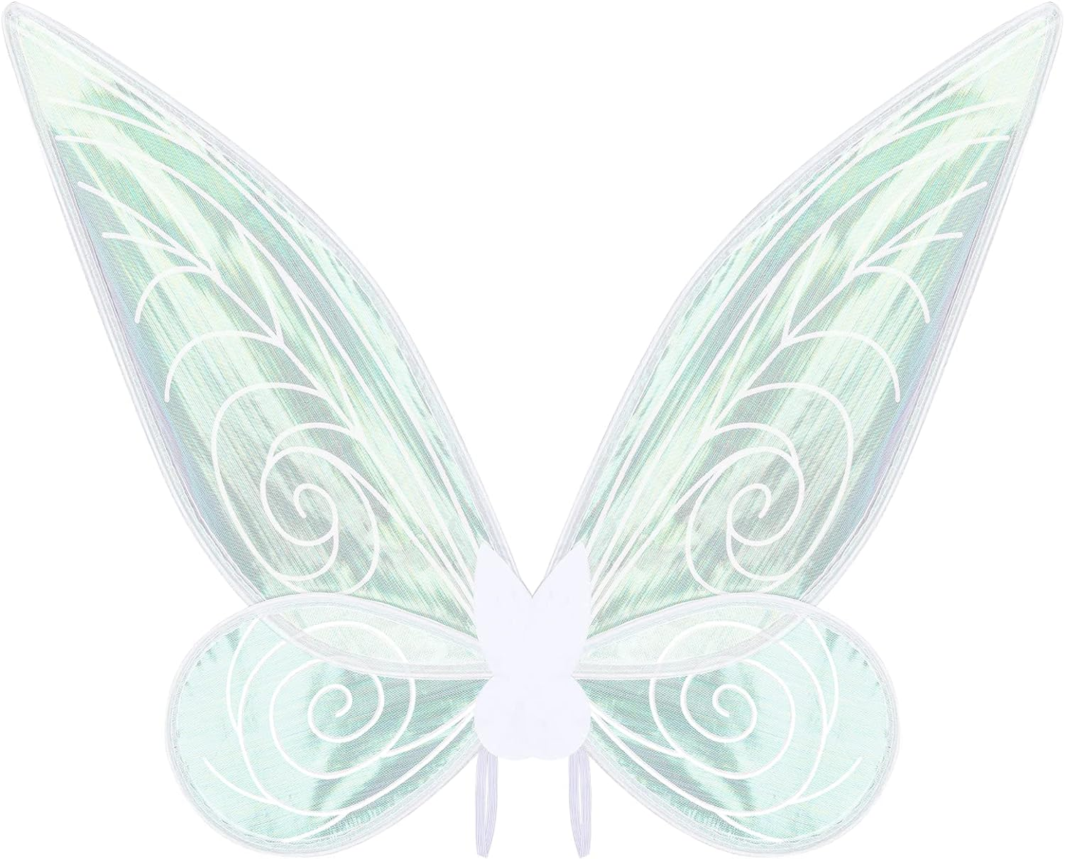 White Fairy Wings, Butterfly Fairy Wings Sparkling Sheer Wings for Adults Birthday Halloween Costume Dress up for Kids Girls Women image number 6