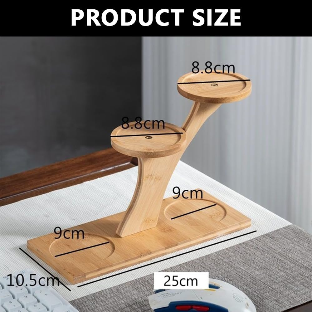 Window Sill Plant Shelf &ndash; Bamboo Desktop Plant Stand for Succulents, Herbs, and Flowers, Tabletop Plant Holder for Home, Office, Living Room, Bedroom Decoration image number 2