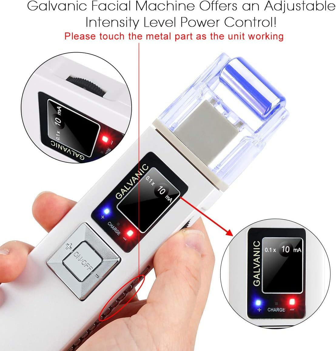 Portable Galvanic Microcurrent Skin Firming Machine, Anti-Aging Face Lift Massager Home Use Beauty Salon Device image number 5