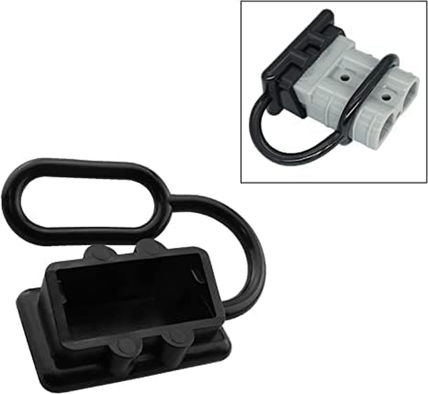 4 Pack Dust Cover for Anderson Plug 50AMP, Water-Resistant Rubber Boot, Fits 50A DC Power Connectors, Caravan, Trailer, Boat, Battery Protection image number 1