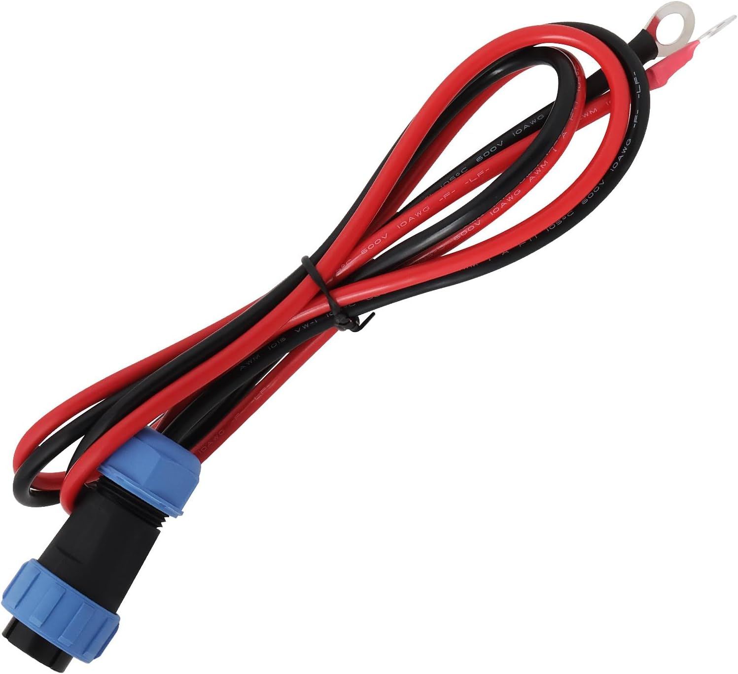 YINETTECH 1Pc 2 Pin SP21 Aviation Male Plug to O-Terminal Cable 10AWG Waterproof IP68 Suitable for Portable Charging Stations Batteries Etc(1M) image number 4