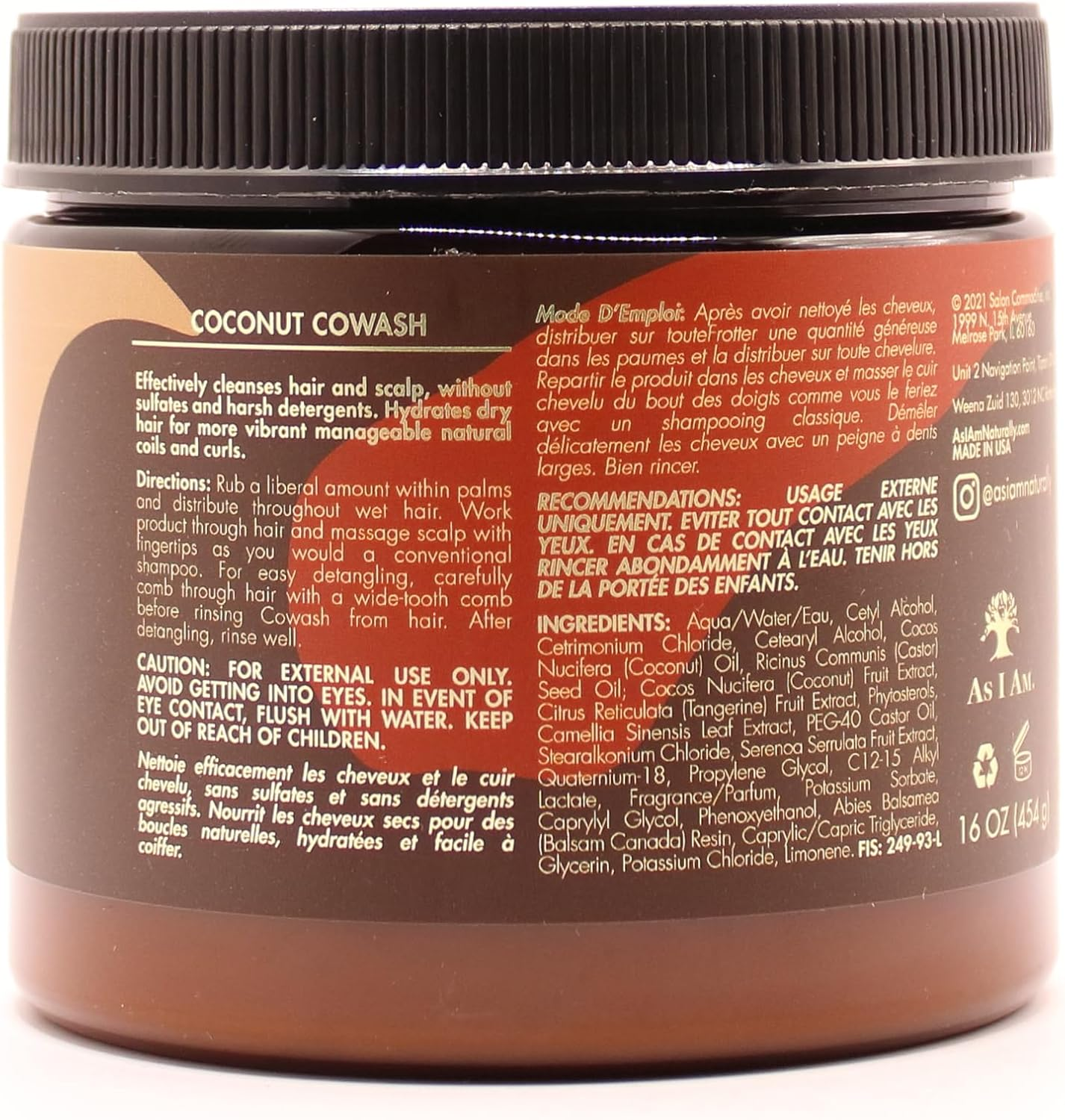 As I Am Naturally Curl Clarity Leave-In Conditioner and Co-Wash Conditioner Set of 3 image number 1