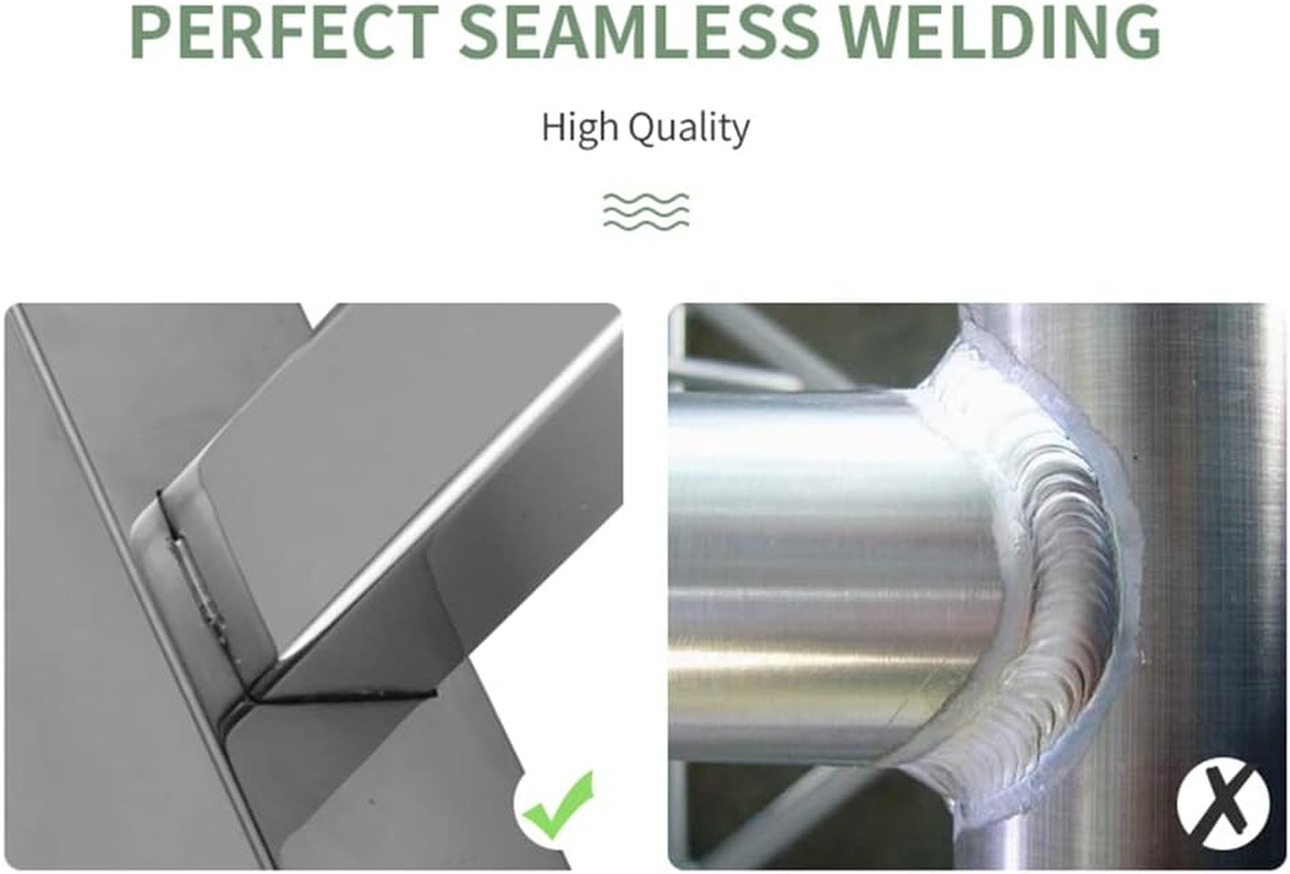 ACA Trading SAA Bathroom Heated Towel Rack,4 Rungs Square Electric Heated Towel Rail,Wall Mounted Towel Warmer Dryer,Stainless Steel Clothes Towel Drying Heater,Waterproof IP55 &SAA Apporved(Silver)