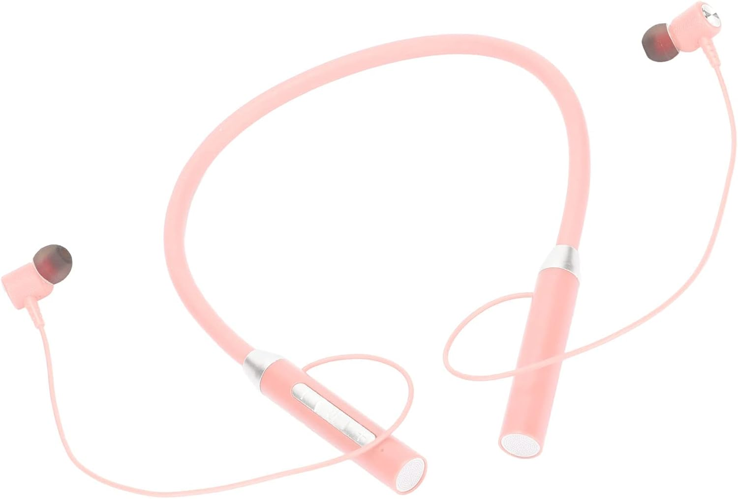 Tnfeeon Magnetic Neckband Earbuds, Ergonomic Design with Enhanced Bass, IPX5 Waterproof for Sports and Fitness (Pink)