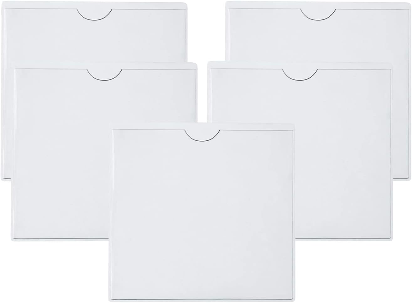 5PCS Car Permit Holder,Windscreen Card Holder Parking Permit Holders,Self Adhesive Car Permit Holders,Windscreen Card Holder Clear Ticket and Note Holders for Car,Van,Caravan Windscreen(105X105Mm) image number 4