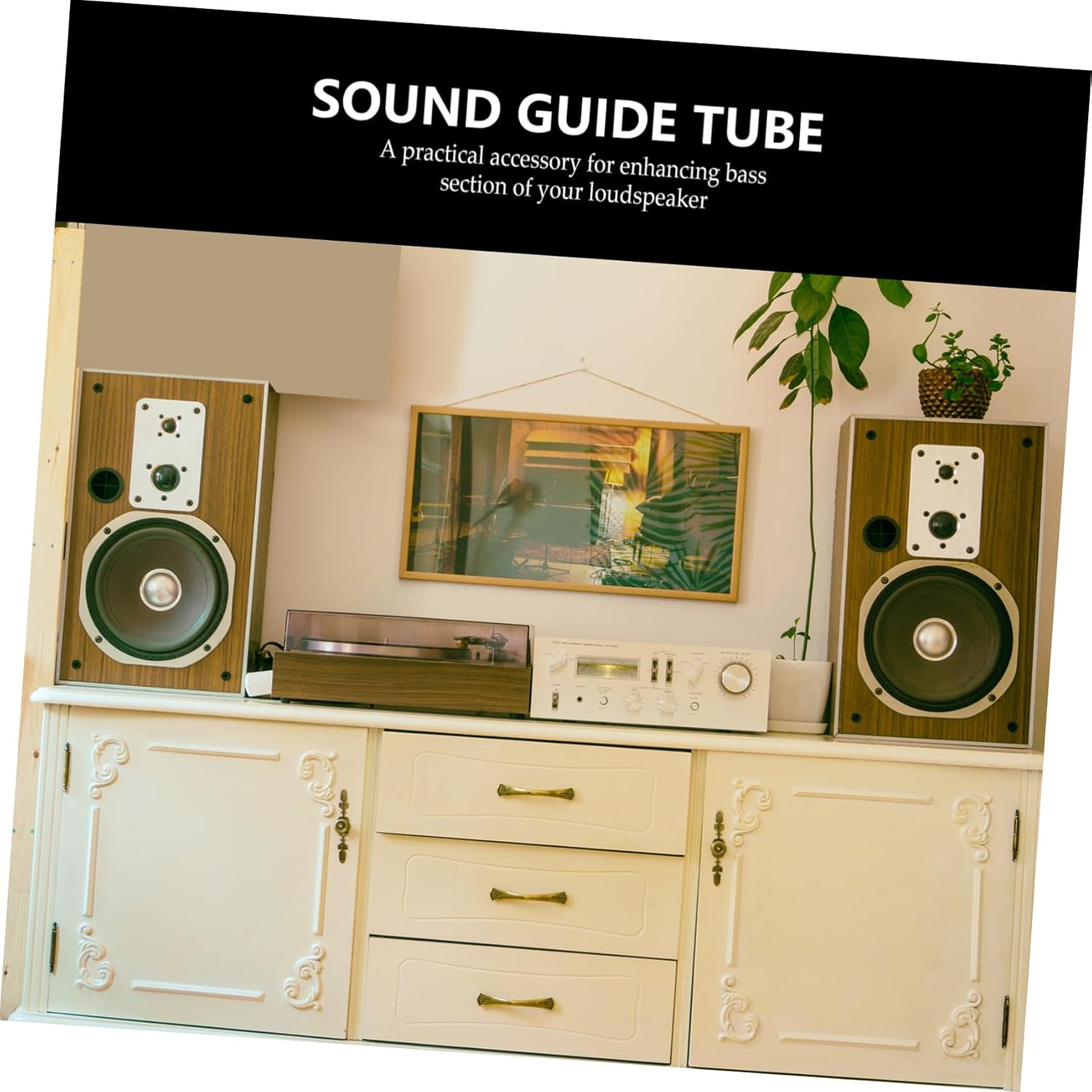 DOITOOL 5Pcs Audio Hair Dryer Speaker Port Tubes for Low Frequency Output Speaker Grill Home Car Accessories image number 3