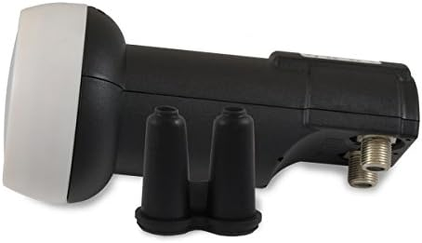 STRONG SRT L722 Universal Twin LNB for Connection to 2 Satellite Receivers for Digital TV HDTV 4K UHD 0.2 Db Weather Protection Black image number 1