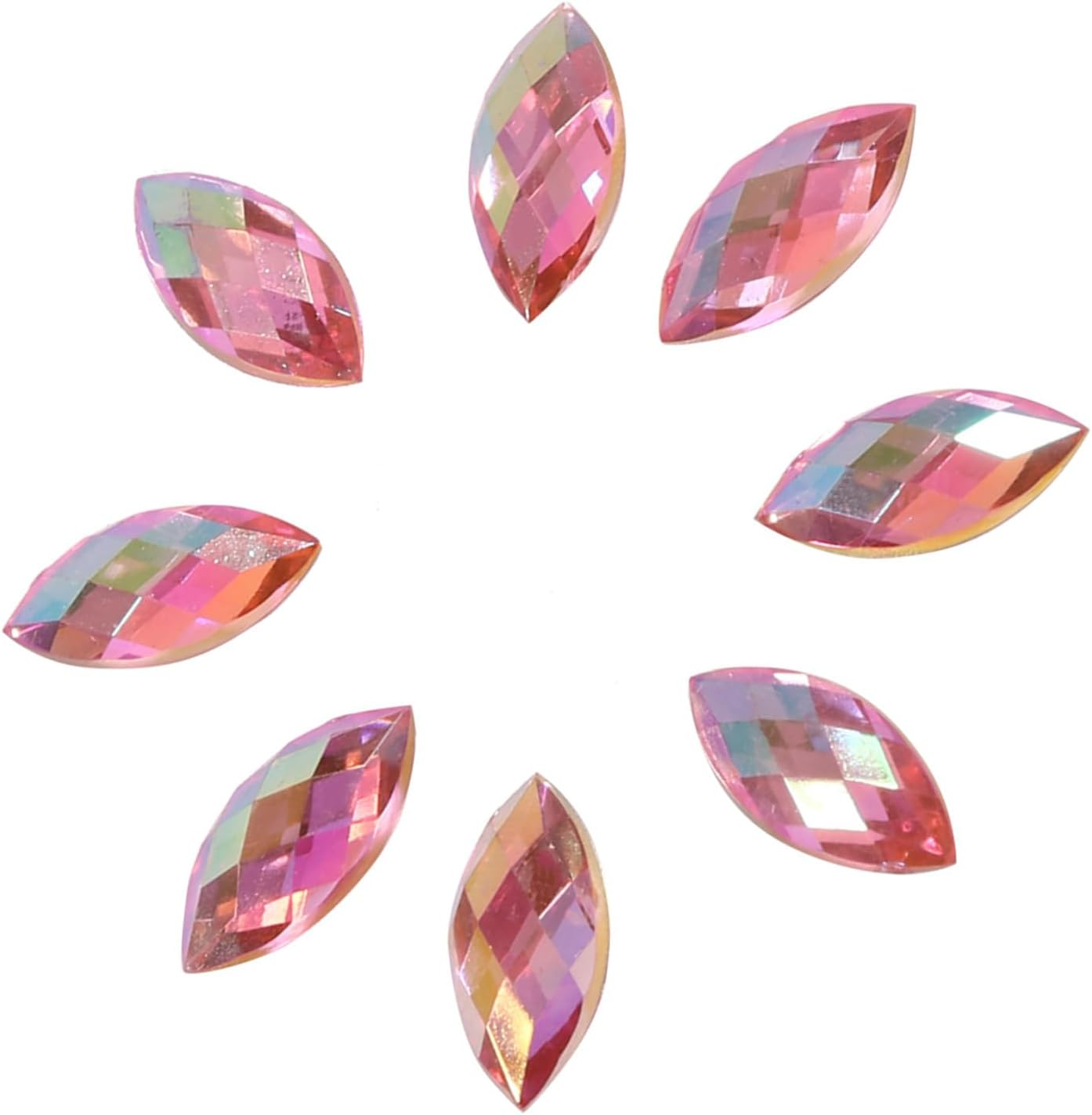 Crystal Rhinestone Flatback Beads for Jewellery and Garments, Pink - Light Pink image number 3