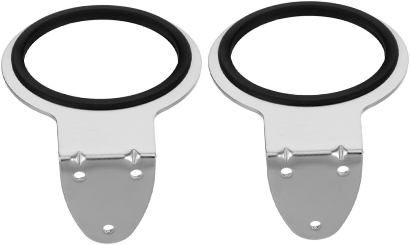 FOYTOKI 2Pcs Hair Dryer Rack Wall Mounted Stainless Steel Blow Dryer Holder for Bathroom Salon Use image number 4