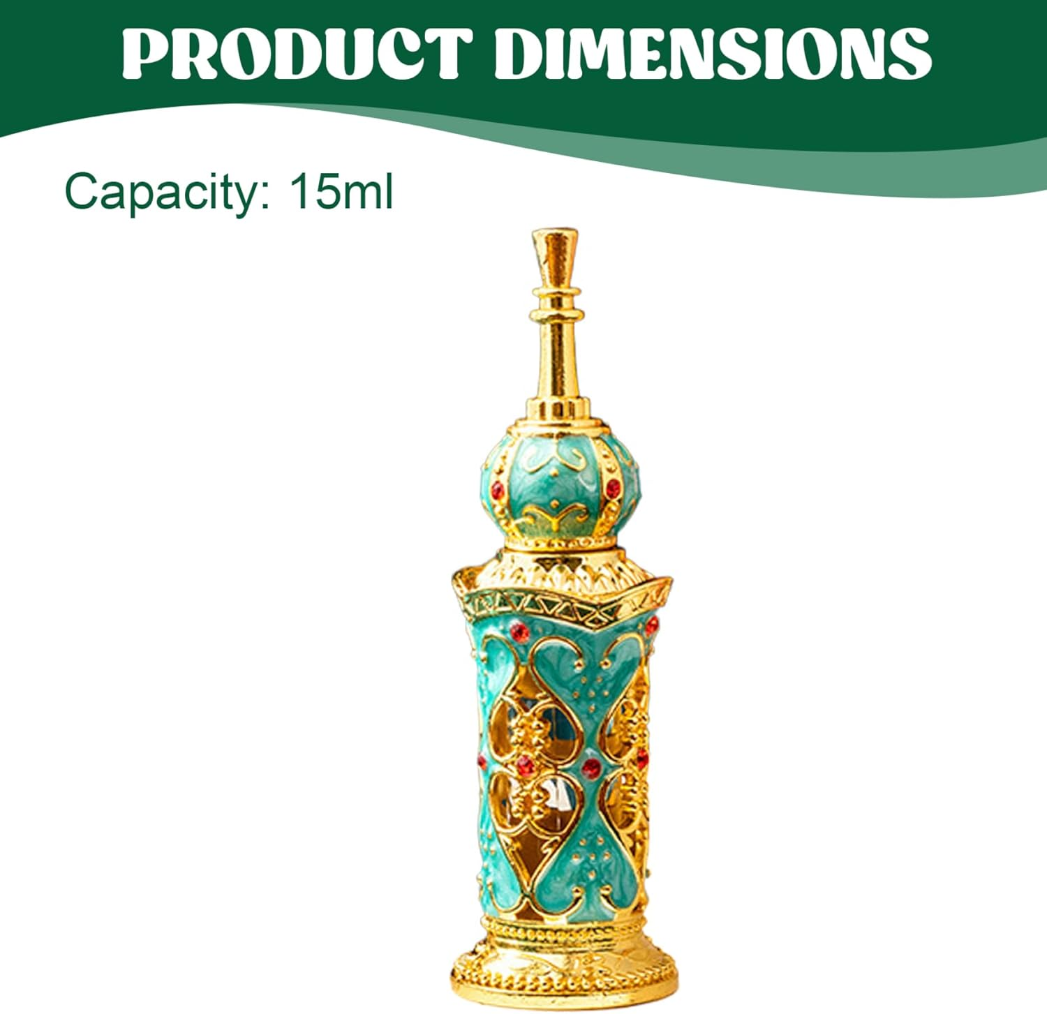 Arabic Perfume Oil 15Ml Long Lasting Fragrance Dubai Perfume with Luxurious Bottle for Men Gifts, Decor image number 1