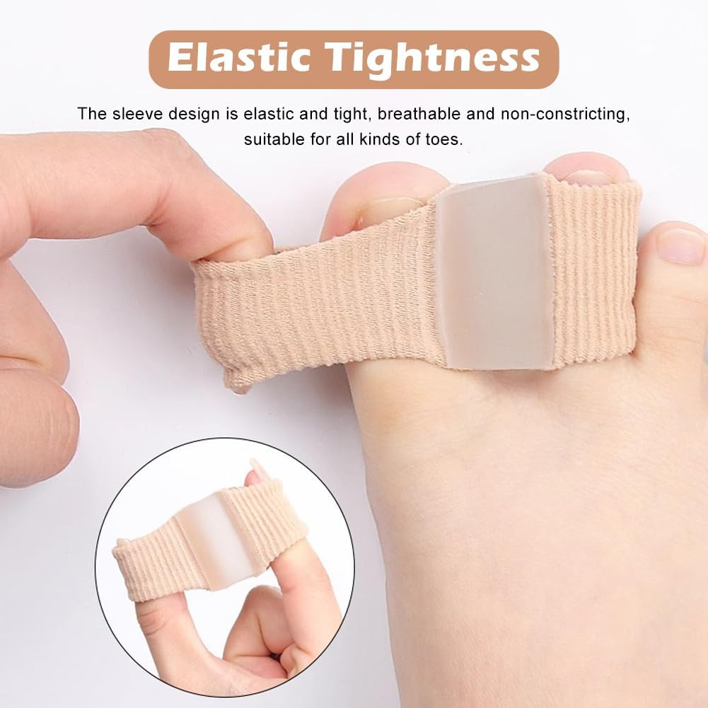 2 Pairs of Toe Separators Hallux Valgus, Silicone Large Toe Spacers with 2 Different Sizes of Toe Separator, Toe Separator for Hallux Valgus Correction Women Men image number 4
