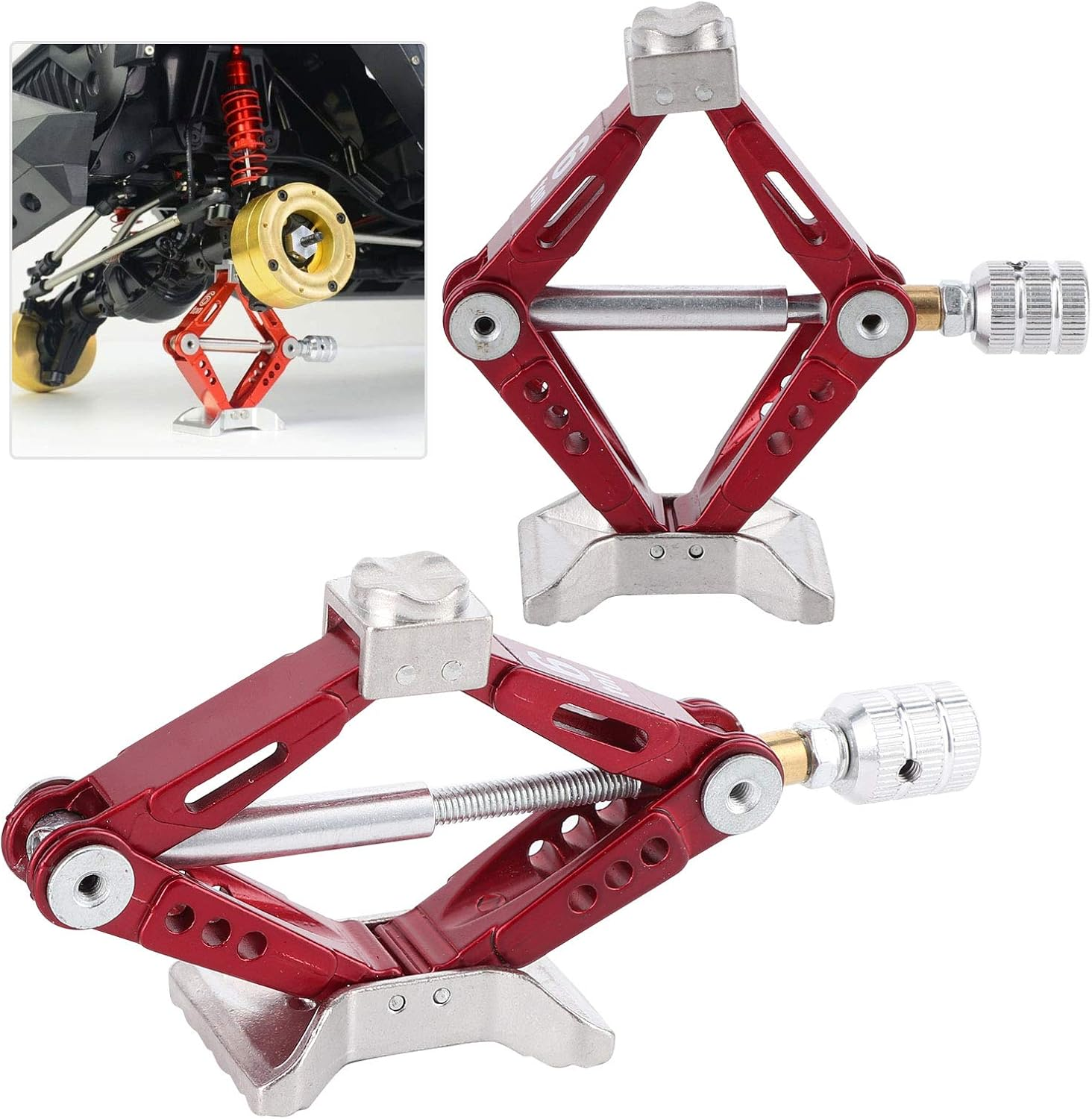 Scissor Lift Jack, Scissor Jack Exquisite Durable Adjustable Practical Sturdy Structure for 1/10 RC Car for Most People image number 2