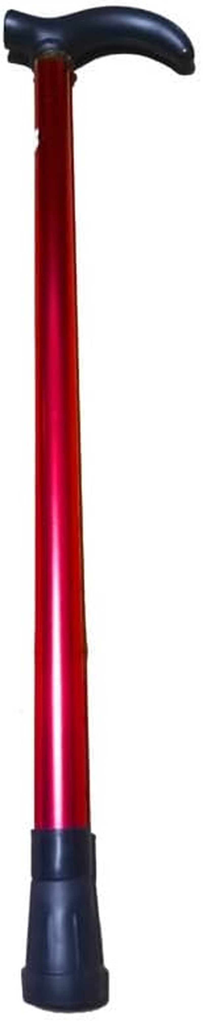 Aluminium Metal Walking Stick Travel Retractable Adjustable Compact Cane Pole, Non-Slip Grip, 21.26-35.04 In