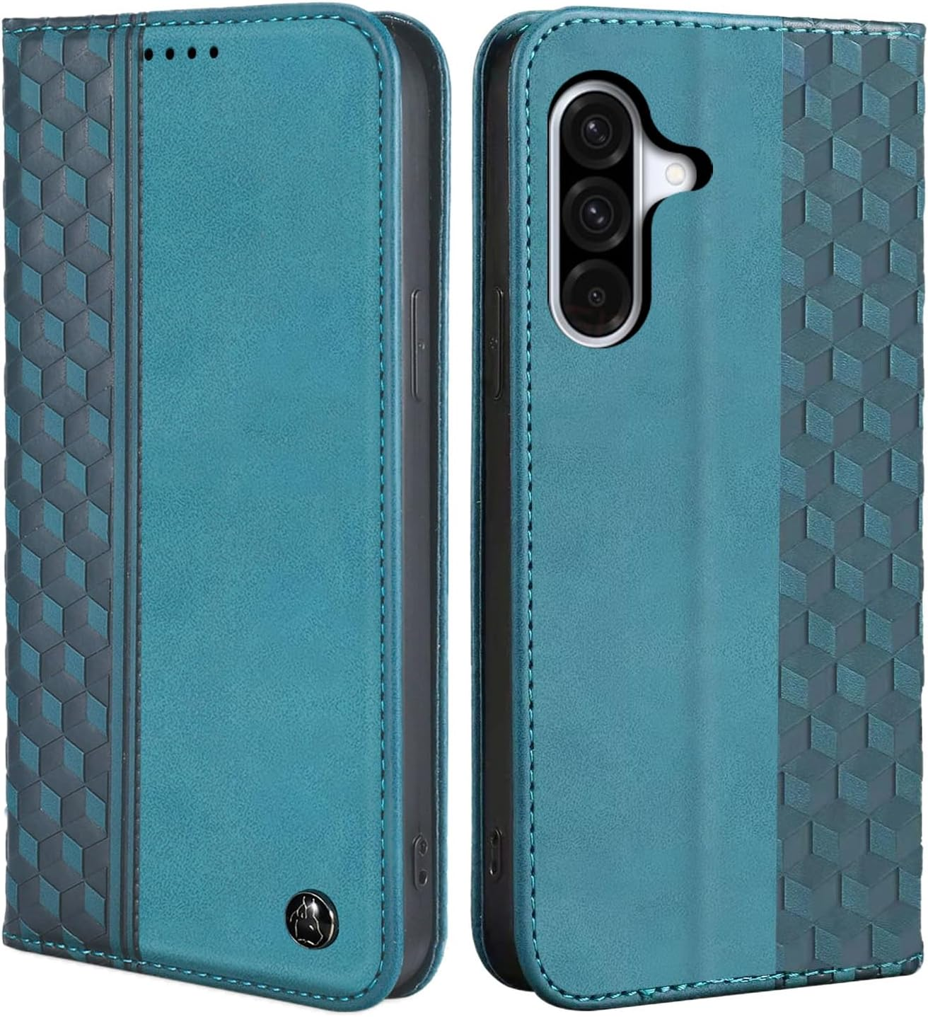 CXTCASE Case for Samsung Galaxy A17, Shockproof PU Leather Flip Folio Cover with Card Slots, Magnetic Wallet Case for Samsung Galaxy A17, Black