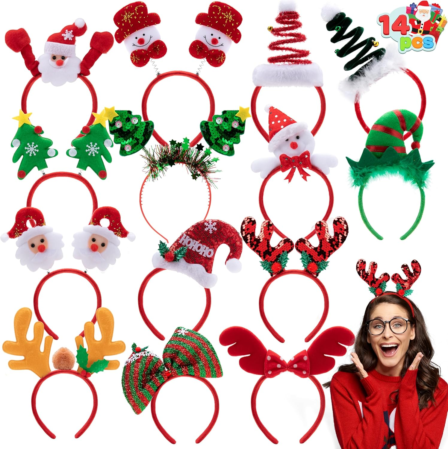 Christmas Headband, 14 Pcs image number 3