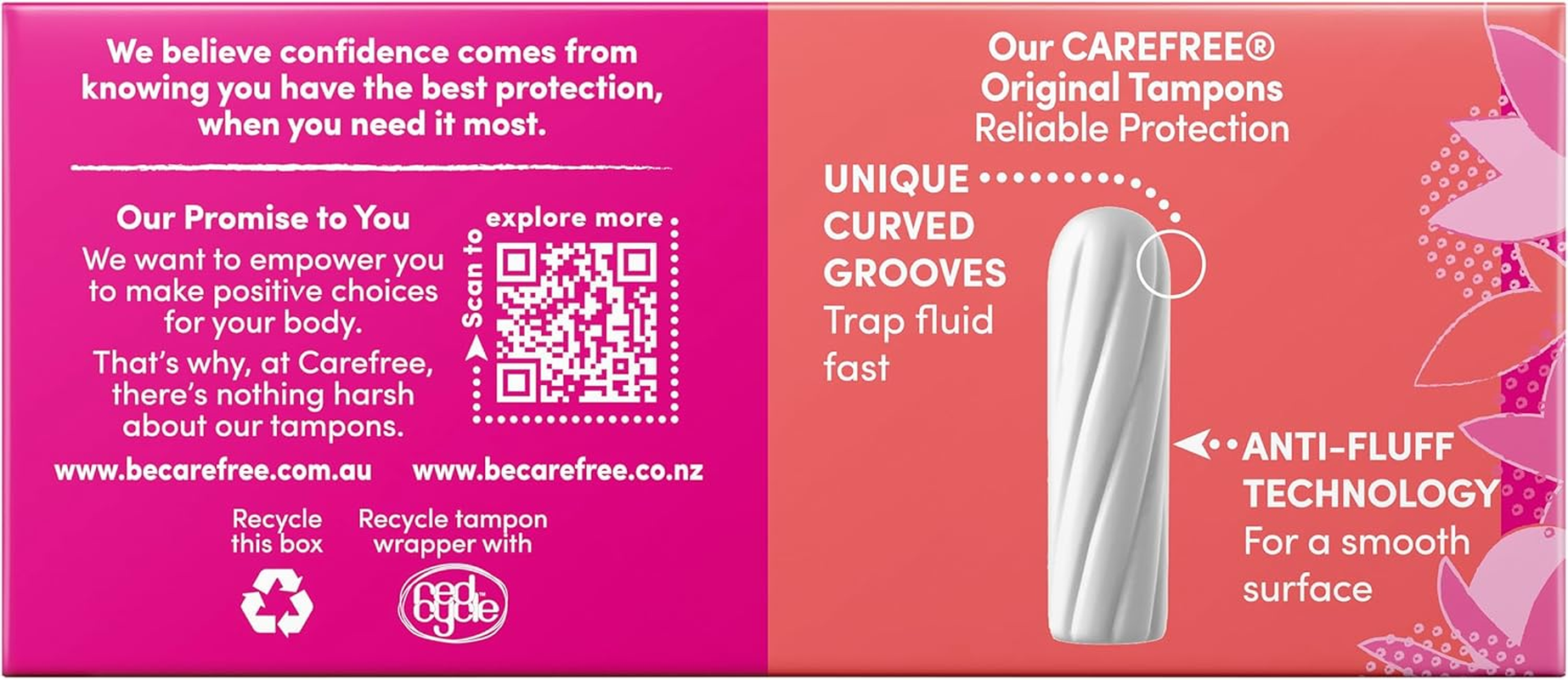 Carefree Original Super Tampons 16 Pack image number 4