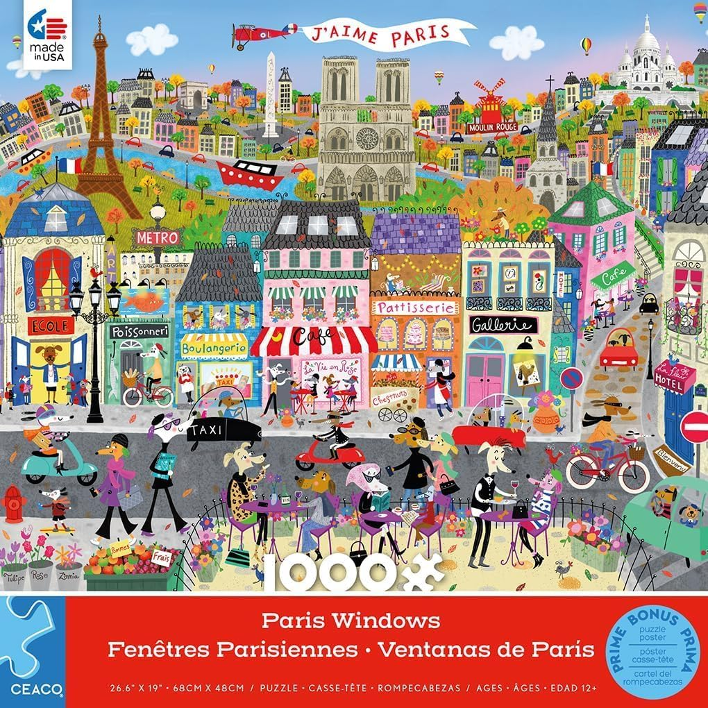 Ceaco - Shop Windows - Paris Windows - 1000 Piece Jigsaw Puzzle image number 2