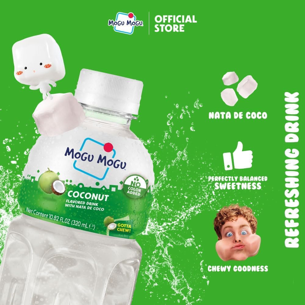 Mogu Mogu Coconut Drink W/Nata De Coco 320Ml*24 Carton