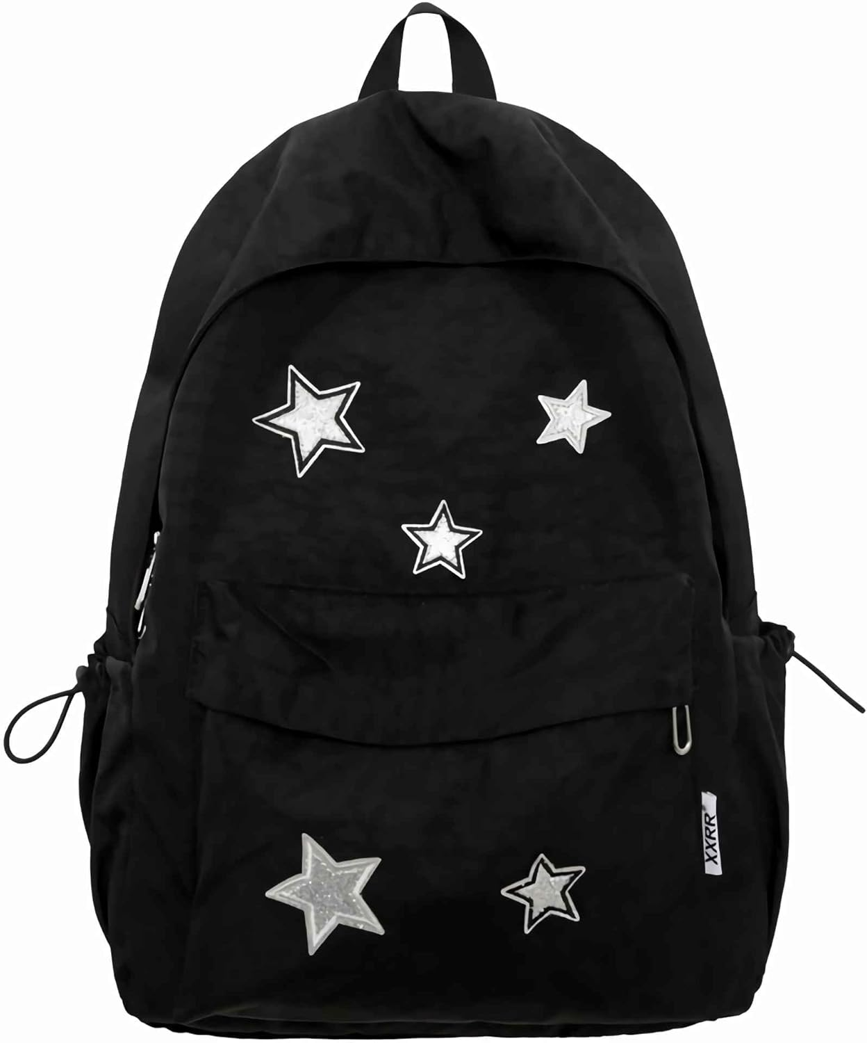 Lefe Liee Cute Y2K Star Backpack for Women, Kawaii Canvas Aesthetic Bookbag, Preppy Grunge Simple Emo Trendy Backpack Bag image number 1