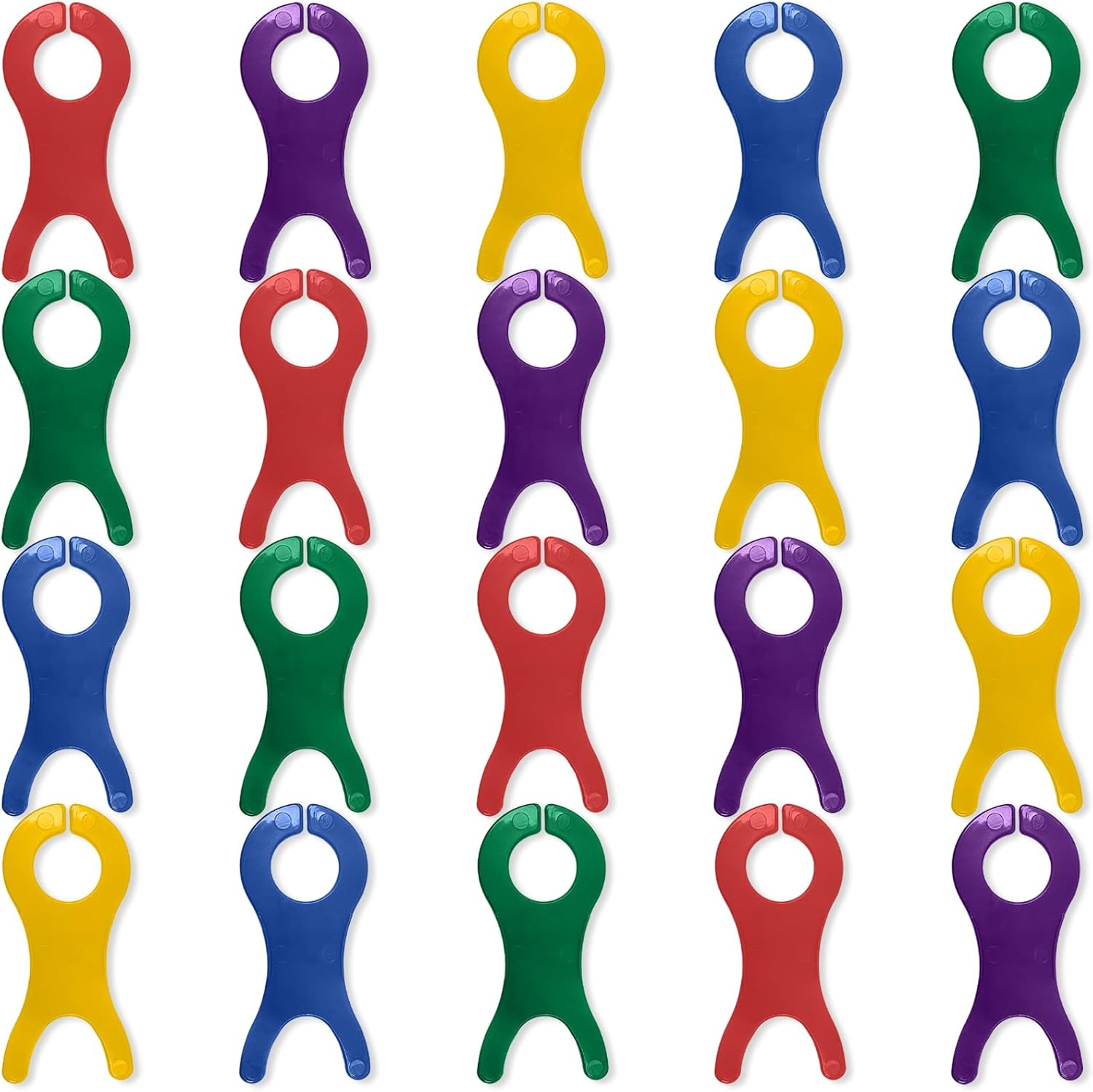 Yarn Bobbins Spool, 20 PCS Bobbin Organizer Thread Holder for DIY Crafts (5 Colors) image number 6