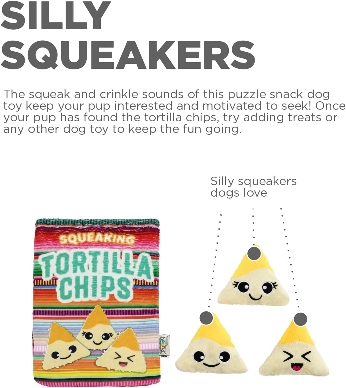 Outward Hound Snack Bag Tortilla Chips Puzzle Squeaky Dog Toys image number 6