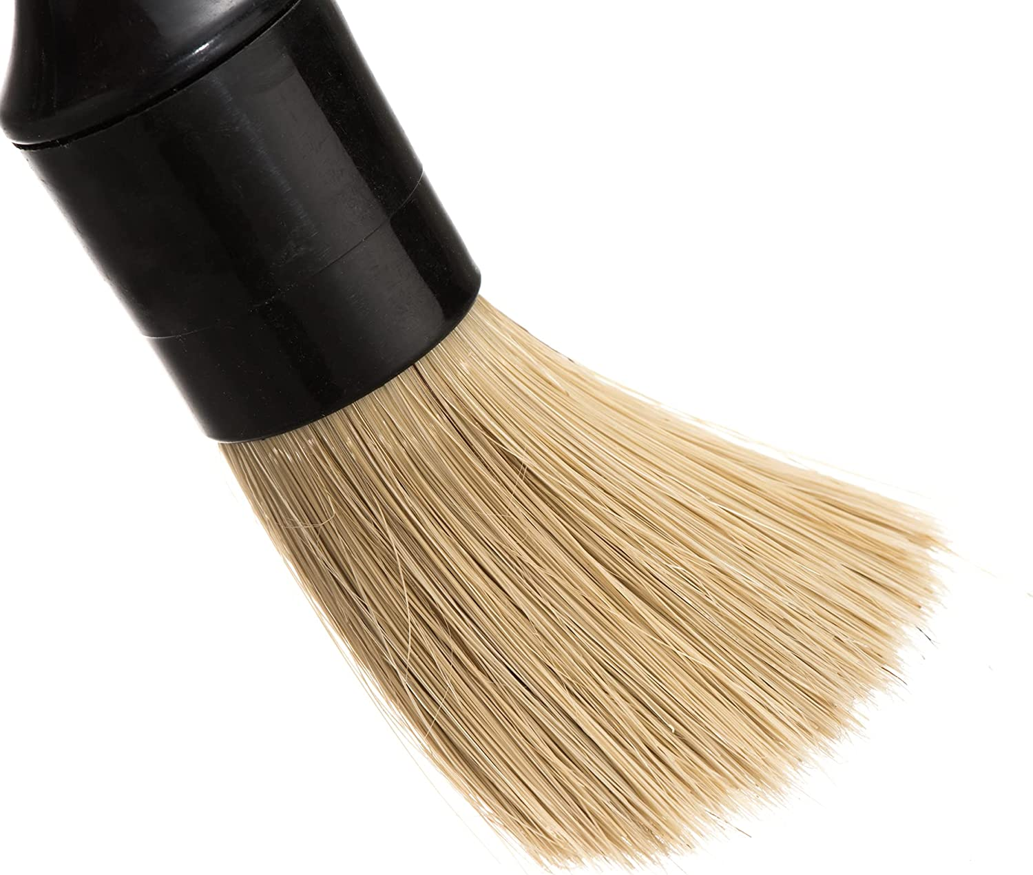 1 Pcs Car Natural Boars Hair Detailing Brush and 1 Pcs Car Ultra Soft Detailing Brush for Interior or Exterior Clean,Wheels,Tires,Engine Bay,Leather Seats,Infotainment Screens,Emblems image number 1