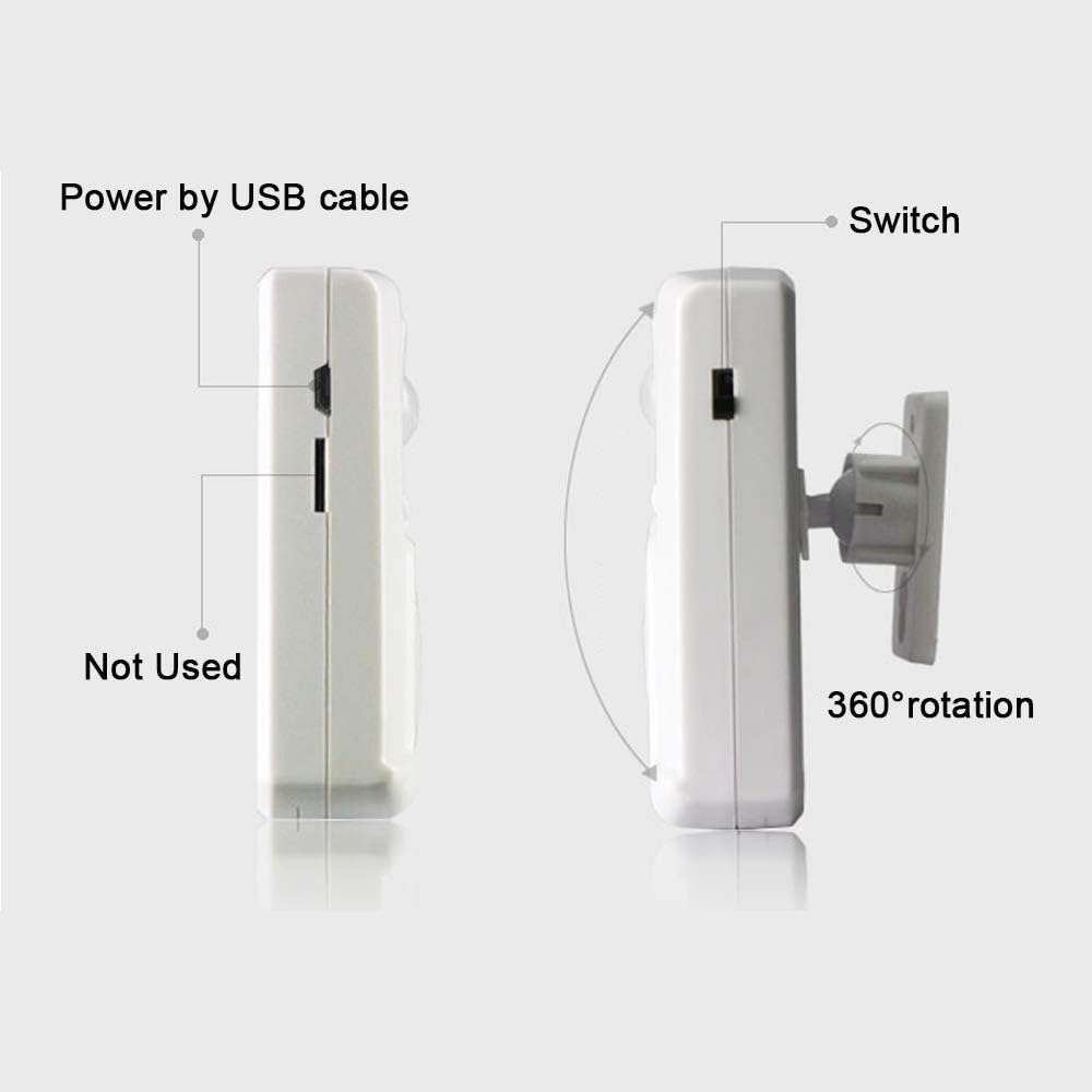 Infrared Motion Sensor Activated Sound Speaker Built with Microphone Record One Voice for Shop Sale, Garage Door Alert, Greeting Visitor Door Chime, Security Reminder image number 6