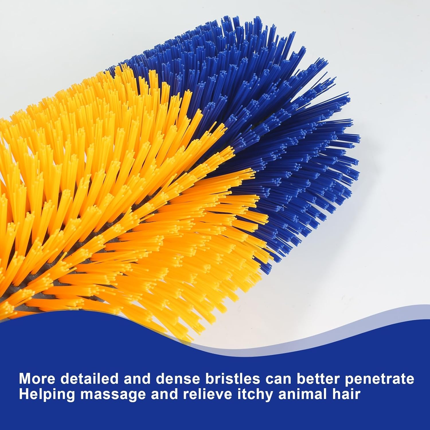 2PCS Livestock Scratching Brush, Cow, Horse, Goat, Yellow, Animal Back Scratching Brush image number 5