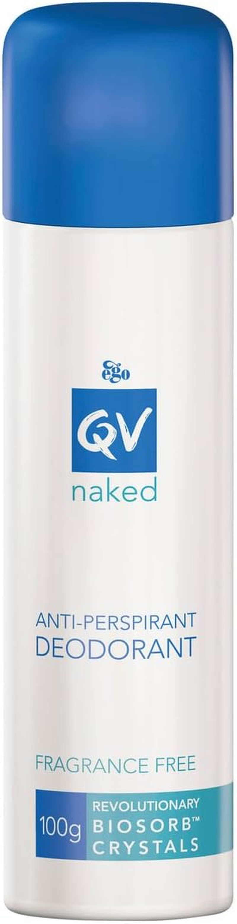 Ego Qv Naked Aerosol Antiperspirant Deodorant Spray 100 G