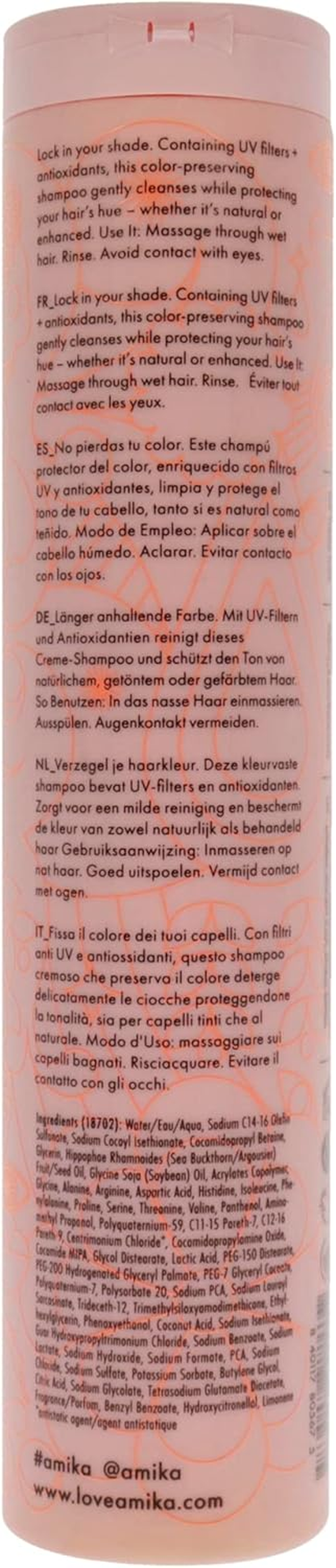 Amika Vault Color-Lock Shampoo by Amika for Unisex - 10 Oz Shampoo