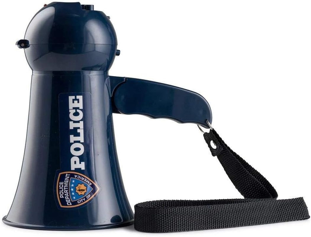 Dress up America Police Officer Role Play Megaphone with Siren Sound for Kids - Role Play Bull Horn with Siren Sound and Handheld Microphone Toy image number 4