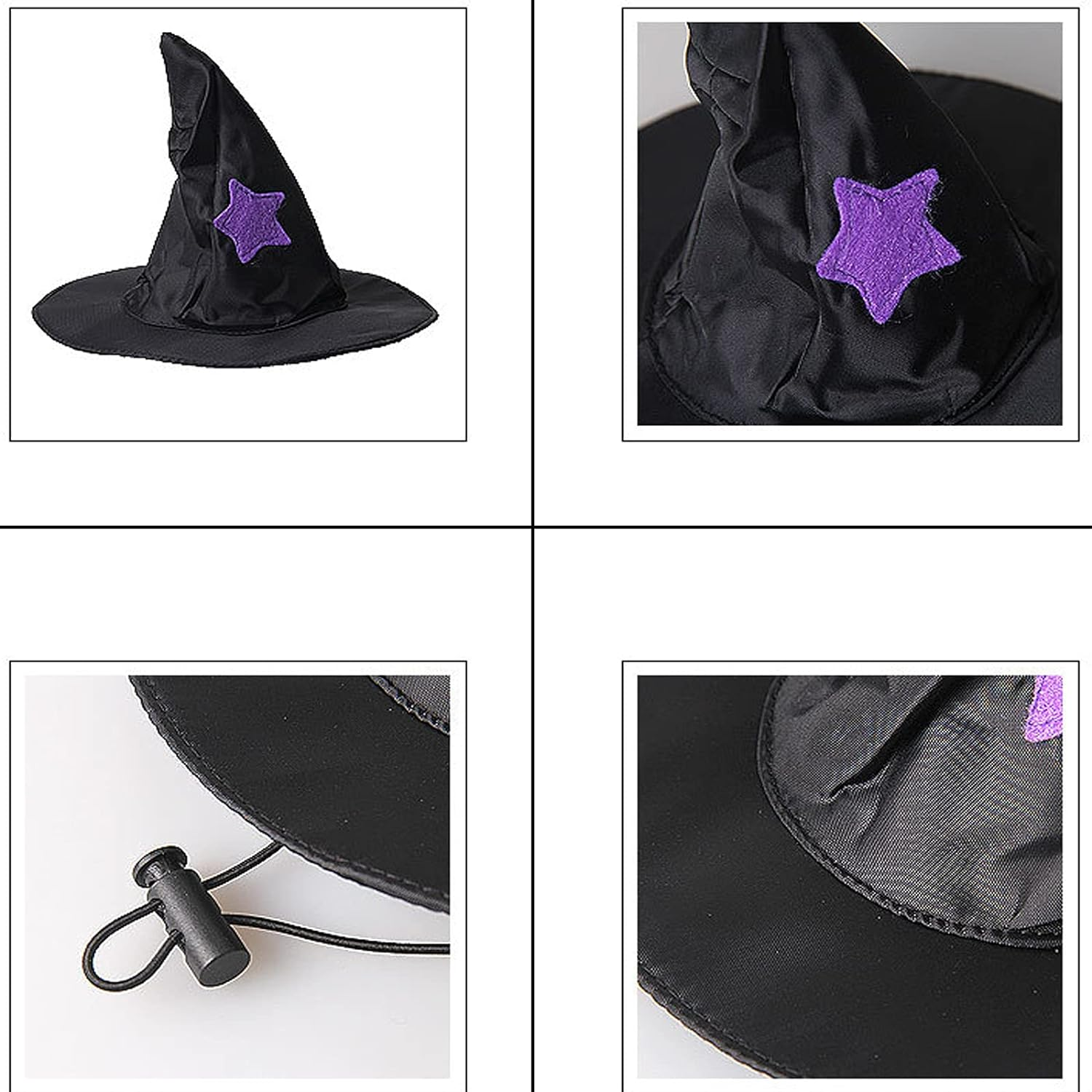 Halloween Pet Cloak Witch Hat Witch Cloak Costume for Small Dogs and Cats Halloween Clothes (L) image number 1