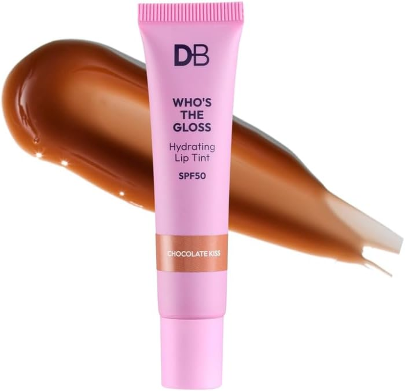 DB Cosmetics Hydrating Lip Tint with SPF50 Sun Protection - Moisturising Aloe Vera and Vitamin E Formula - Colour Lip Gloss for Daily Lip Care and Shine Protection. (Wildberry Smash)