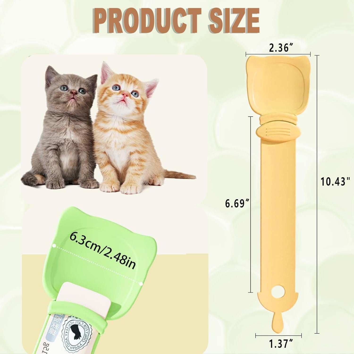 Cat Treat Squeeze Spoon Feeder,6Pcs Cat Strip Food Dispenser,Dogtreat Squeeze Spoons,Pet Strip Feeder Squeeze Spoon Treat Spoon Food Can Spoon,Small Animals Strip Squeeze Spoon image number 3