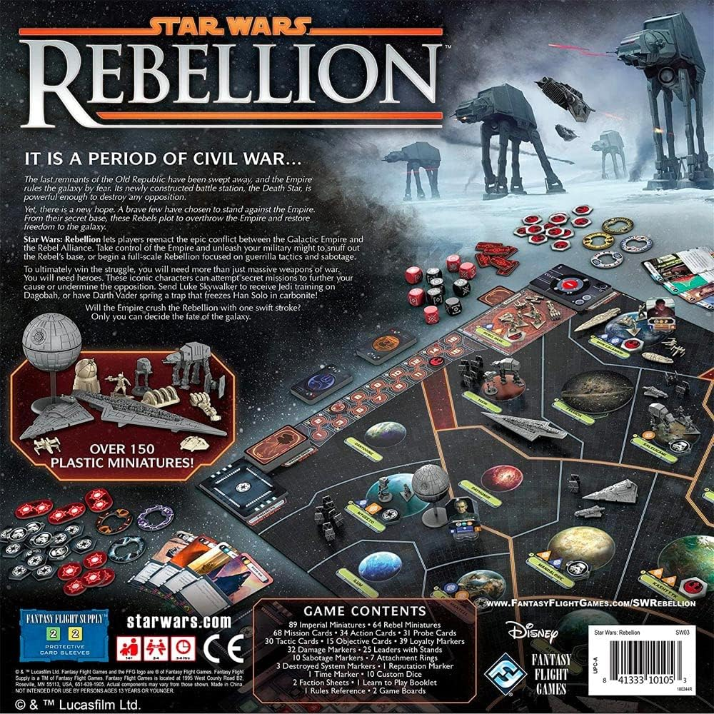 Fantasy Flight Games SW03 Star Wars: Rebellion Board Game image number 3