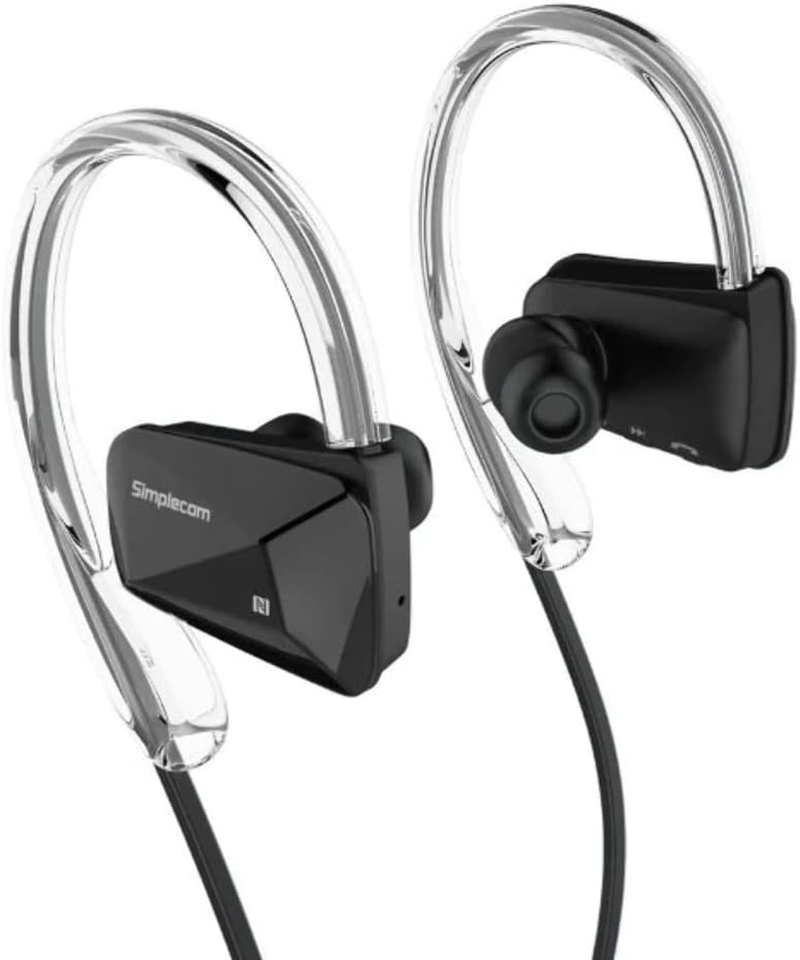 Simplecom NS200 Bluetooth Neckband Sports Headphones with NFC Black image number 1