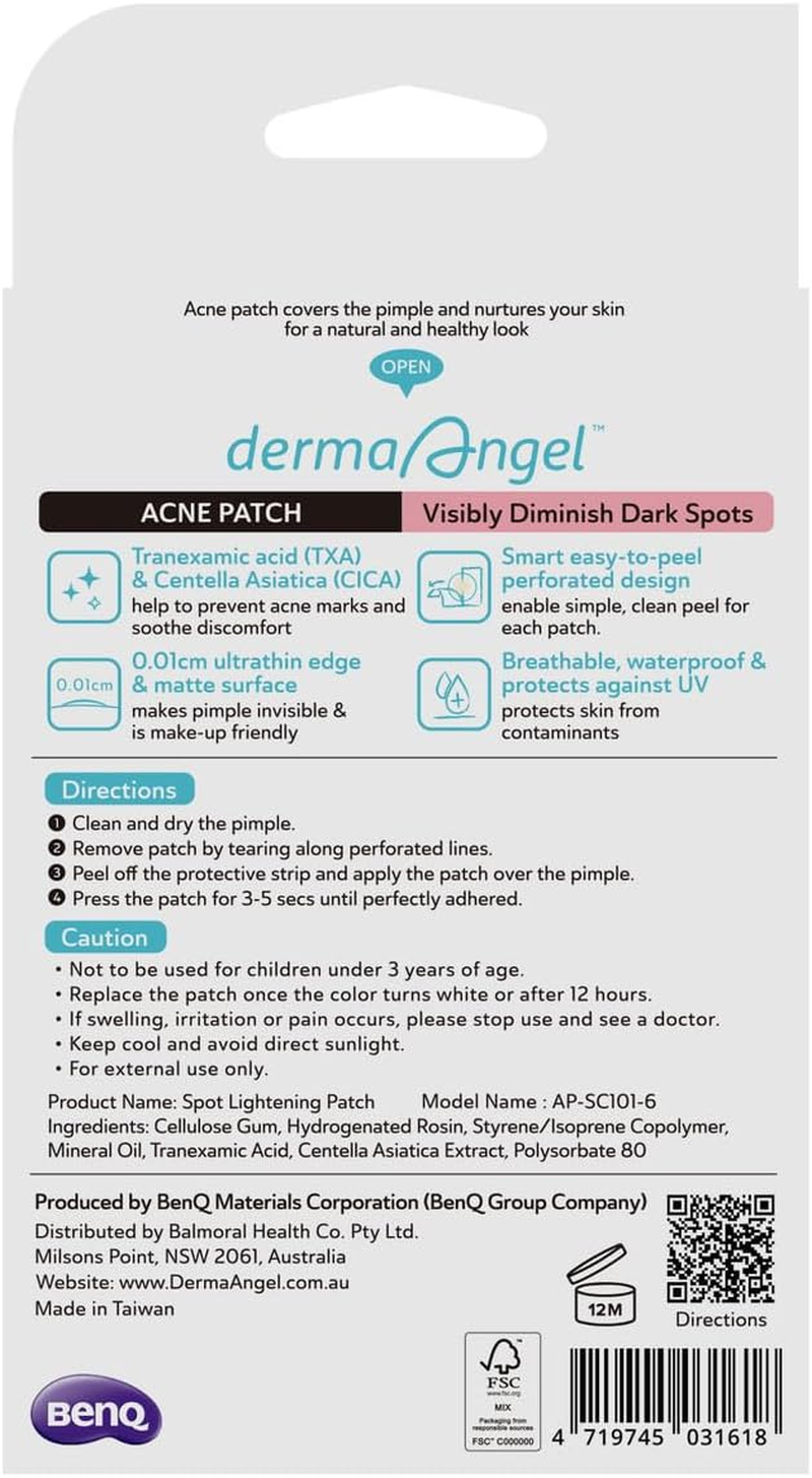 Acne Lightening Patches with TXA & CICA - Pack of 24 Patches | Lighten Dark Spots & Scarring Whilst Soothing Discomfort image number 2