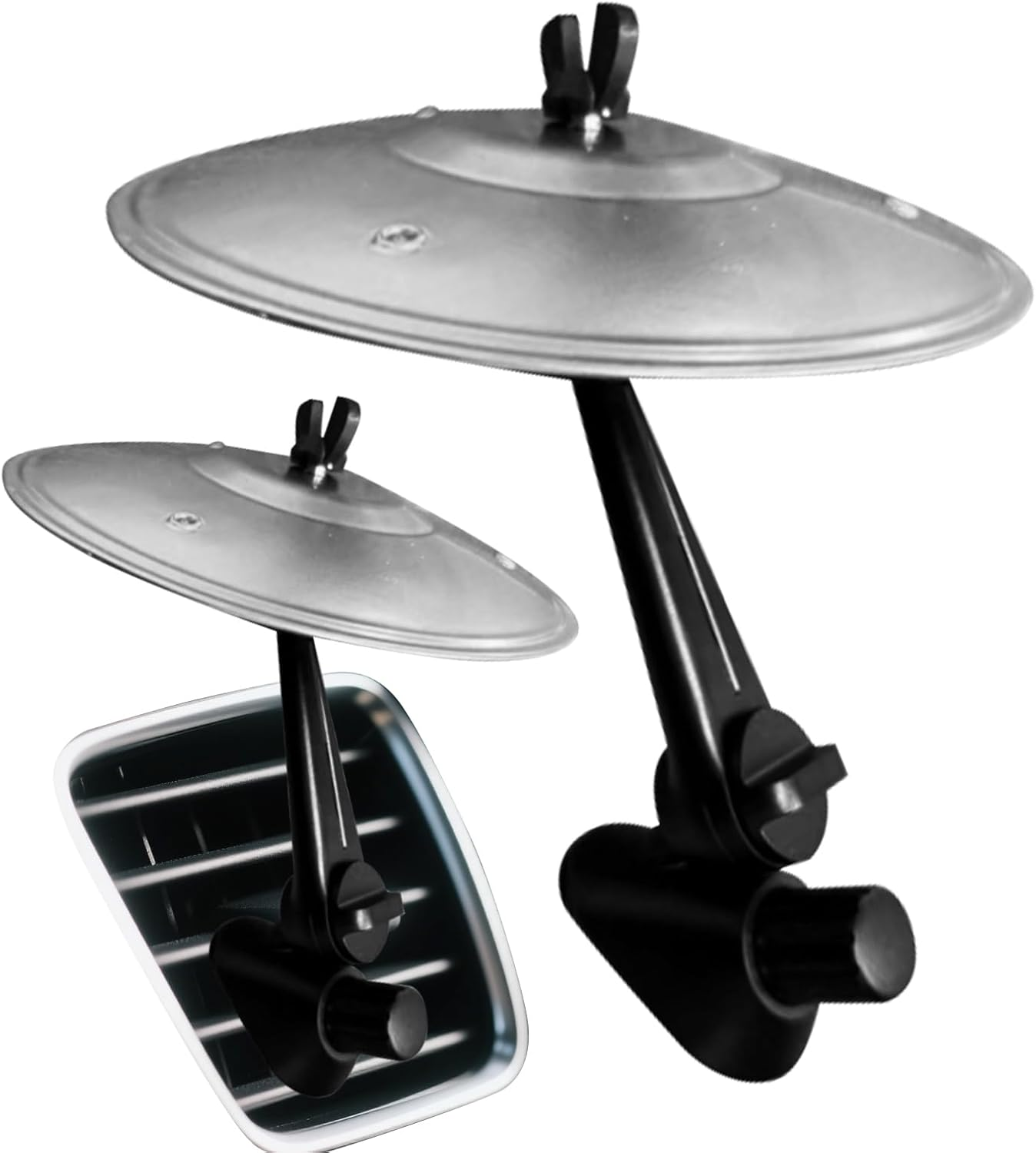 Car Cym-Bal Air Vent, Mini Drum Crash Cym-Bal for Car Vent, Mini Cymbals Drum Kit for Music Lovers, Make Your Driving More Fun, for All Types of Vehicles